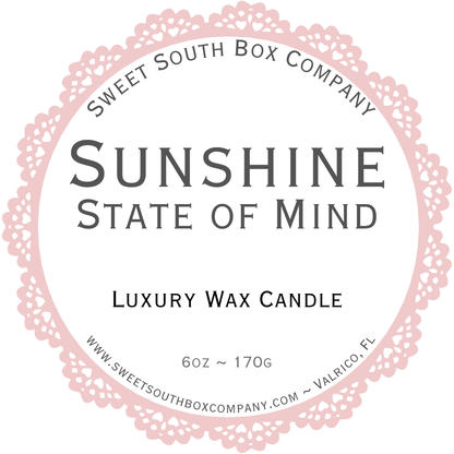 Sunshine State of Mind - Luxury Apricot Coconut Wax Candle